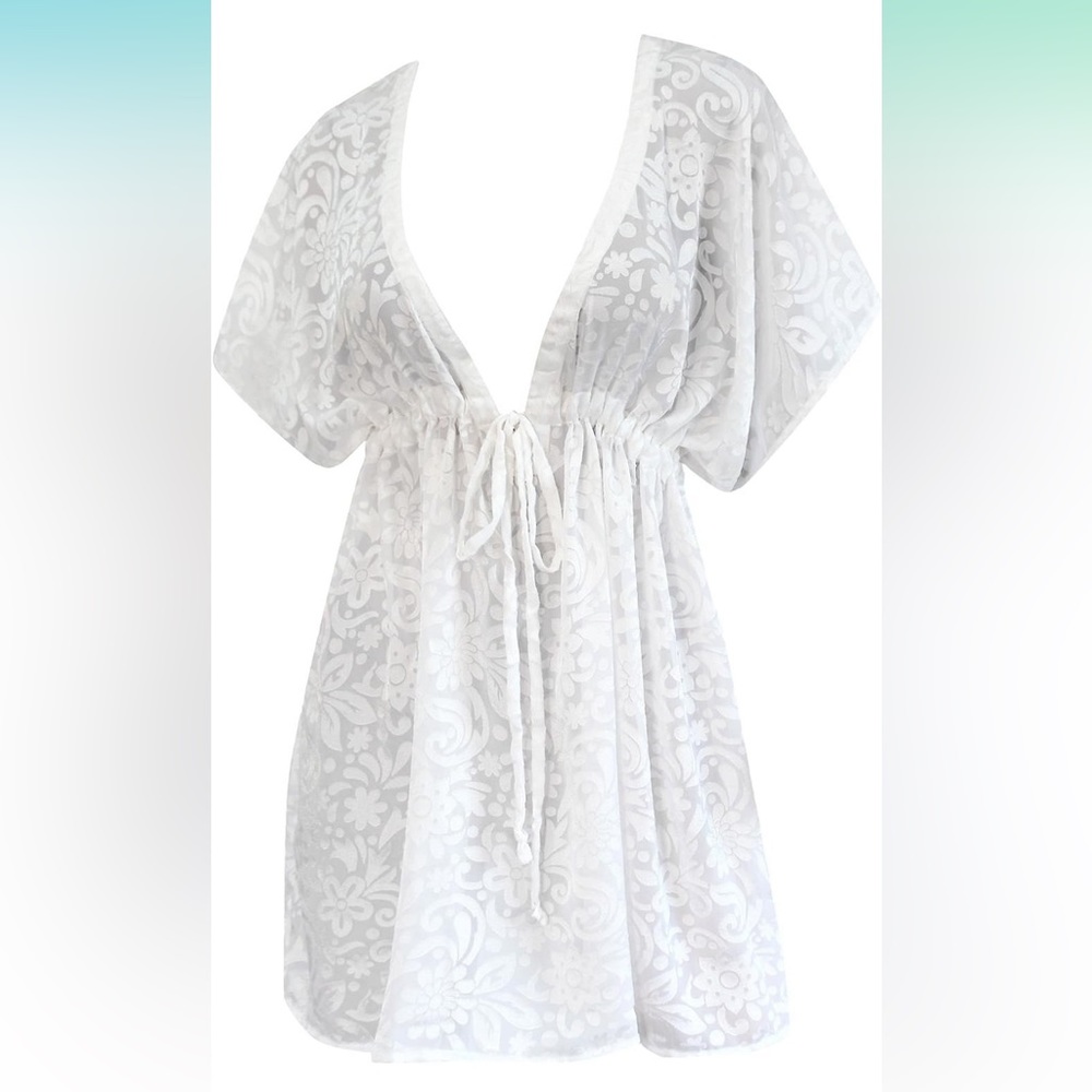 La Leela White Swim Coverup